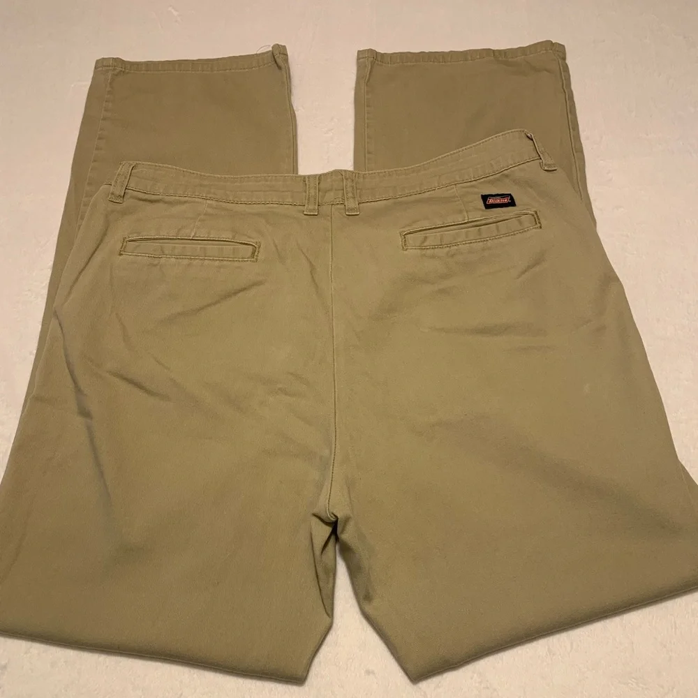 Dickies Women's Slim Fit Boot Cut Pants Size 10 Regular , Tan Comfort Stretch - Picture 5 of 9